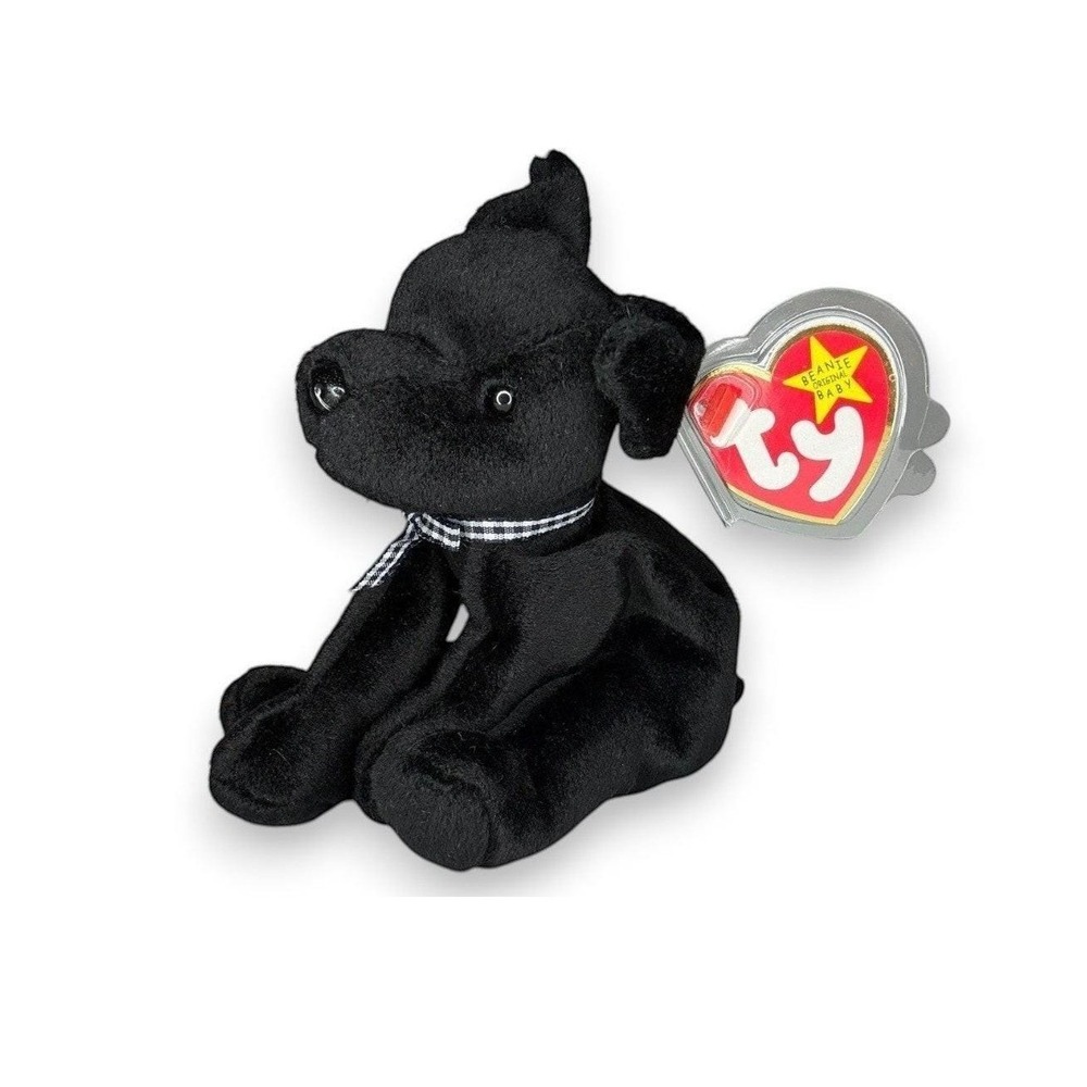 Luke the Dog Ty Beanie Baby | Playful Little Puppers | Mint Heart Tag